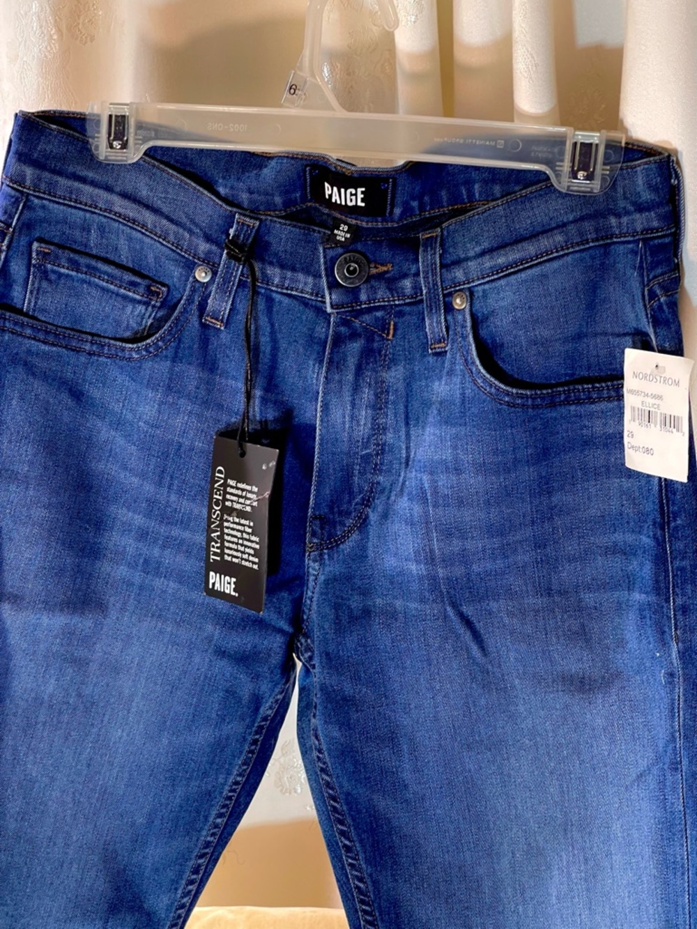 PAIGE Men’s Dark Blue Skinny Jeans